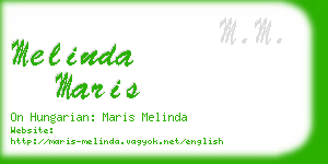 melinda maris business card